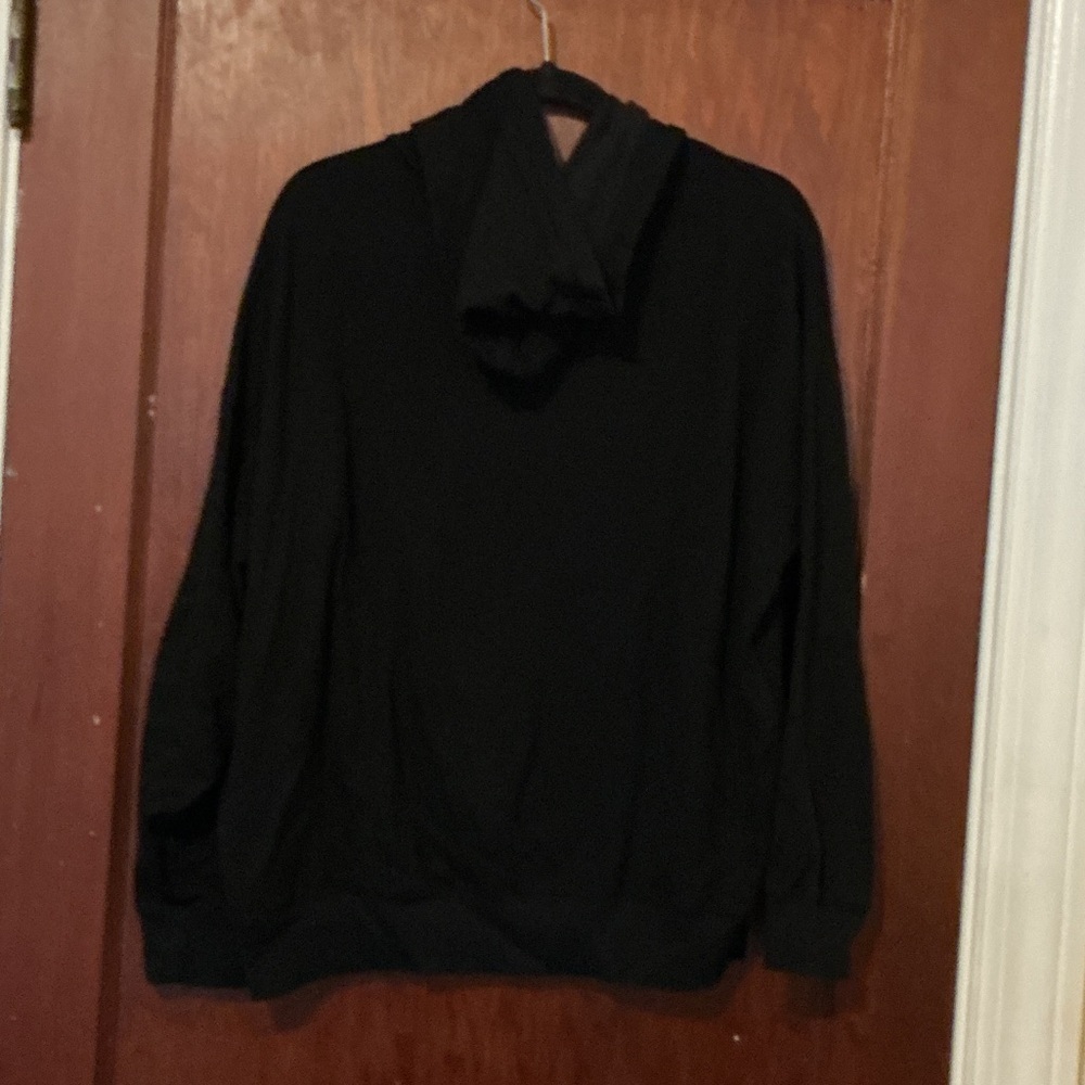 Buffalo David Bitton Black Hoodie with White Drawstrings - Picture 4 of 4